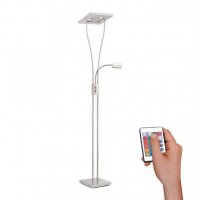 PAUL NEUHAUS LED osv�tlen� stropu se �tec� lampou, ocel, modern� RGB+3000K LD 11780-55