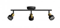 Philips Conduit bodov� sv�tidlo 3x GU10 5W bez zdroje 48,5cm IP20, �ern�/zlat�