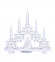 Solight LED vánoční svícen s hvězdami, 30cm, 5x LED, 2x AA 1V265 Solight LED vánoční svícen s hvězdami, 30cm, 5x LED, 2x AA 1V265