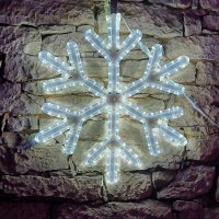 DecoLED LED sv�teln� vlo�ka V, z�v�sn� 3D tisk, pr. 67 cm, ledov� b�l�