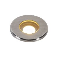 BIG WHITE DASAR MINI 37, venkovn� zapu�t�n� podlahov� sv�tidlo, LED, 3000K, IP67, kulat�, kart��ovan� nerezov� ocel, 12�24�V, 2�