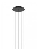 LODES R04L07 2000 kruhov� rozeta pro 7 sv�tidla pr. 38CM matn� �ern� CE