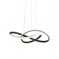 LEUCHTEN DIREKT is JUST LIGHT LED z�v�sn� sv�tidlo, �ern�, stm�vateln�, nastaviteln� v��ka, IP20 krokov� stm�vateln� 3000K