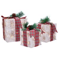 Solight sada 3 LED v�no�n�ch d�rk�, 48x LED, IP44, 230V 1V291