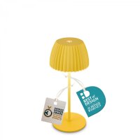 BRILONER Nab�jec� stoln� lampa Riffle Mini - 20 cm, 1,5W, 150lm, bezdr�tov�, LED, stm�vateln�, dotykov� vyp�na�, �lut� 7552017