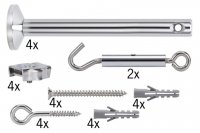 Paulmann Lankov� syst�m Light Easy mont�n� up�nac� set 4ks 165mm chrom kov 178.34 P 17834