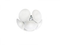 Azzardo AZ0345 PILLS stropn� sv�tidlo 6x G9 40W bez zdroje 50cm IP20, chrom/b�l�