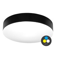 Ecolite LED sv�tidlo stropn� kruh 50W 50cm 4250lm CCT IP44 �ern� WML500-CCT/50W/CR