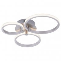 PAUL NEUHAUS LED stropn� sv�tidlo, modern� kruhy, ocel 3000K LD 12110-55