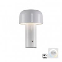 JUST LIGHT LED bateriov� stoln� sv�tidlo b�l� tvar houby stm�vateln� dotykem USB 2700-5000K LD 19190-16