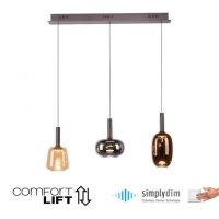 PAUL NEUHAUS LED závěsné svítidlo nastavitelná výška Comfort Lift 3 ramenné stmívatelné paměťová funkce SimplyDim 3000K PN 2680-70 PAUL NEUHAUS LED závěsné svítidlo nastavitelná výška Comfort Lift 3 ramenné stmívatelné paměťová funkce SimplyDim 3000K PN 2680-70