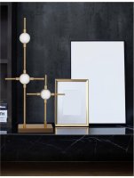 NOVA LUCE n�st�nn� sv�tidlo ATOMO zlat� kov a akryl LED 3 x 2.4W 230V 3000K IP20 9280673