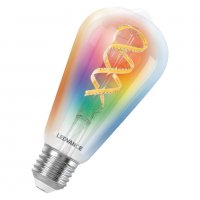 LEDVANCE SMART+ MATTER RGB Filament Edison 40 4.8W 827-865 Multicolor E27 4099854195006 LEDVANCE SMART+ MATTER RGB Filament Edison 40 4.8W 827-865 Multicolor E27 4099854195006