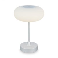 BRILONER LED bateriov� stoln� sv�tidlo pr.12,5 cm, LED modul, 3W, 350 lm, matn� chrom IP44 BRILO 7440-014