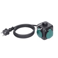 Solight prodlu�ovac� p��vod kostka 3m, 3 z�suvky IP44, 3 x 1mm2, kabel guma H05RR-F PP325