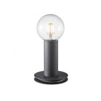 LEUCHTEN DIREKT is JUST LIGHT Stoln� lampa v �ern� barv� v industri�ln�m stylu pro E27 ��rovku LD 14770-18