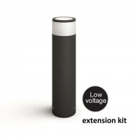 Hue LED White and Color Ambiance Venkovn� sloupkov� sv�tidlo Philips Calla 17437/30/P7 �ern� 40cm 2200K-6500K RGB extension kit