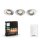 Philips Hue WA Adore koupelnov� z�pustn� LED sv�tidlo SET 3x5W 400lm 2200-6500K IP44 leskl� chrom + ovlada�
