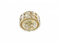 Stropn� z�pustn� bodov� sv�tidlo AZzardo Ester 2 gold AZ2467 GU10 1x50W IP20 10cm zlat�