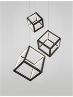 NOVA LUCE z�v�sn� sv�tidlo GABBIA �ern� hlin�k a silikon LED 110W 230V 3000K IP20 stm�vateln� 9818231