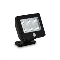 BRILONER LED venkovn� sv�tidlo s �idlem 12 cm 6x0,06W 7lm �ern� BRI 2276-065