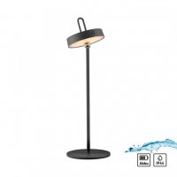 JUST LIGHT LED stolní lampa černá na baterie dotykový stmívač ochrana proti stříkající vodě USB 2700K LD 19310-18 JUST LIGHT LED stolní lampa černá na baterie dotykový stmívač ochrana proti stříkající vodě USB 2700K LD 19310-18