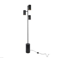 ACA Lighting stojac� lampa KENNETH �ern� kov 3xE27 MF240573
