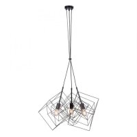 LEUCHTEN DIREKT is JUST LIGHT Závěsné svítidlo v černé barvě s kovovým tělem v trendy retro designu LEUCHTEN DIREKT is JUST LIGHT Závěsné svítidlo v černé barvě s kovovým tělem v trendy retro designu