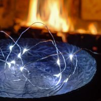 DecoLED Dekorativn� �et�z na baterie kapi�ky, 2m, studen� b�l� BL30