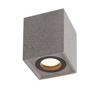 ACA Lighting stropn� sv�tidlo 1XGU10 �ern� beton 8,5X8,5XH10CM MONTE MK131S10B