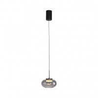JUST LIGHT Kolekce Sch�ner Wohnen z�v�sn� sv�tidlo SIA �ern�, kou�ov� sklo, stm�vateln�, SimplyDim 3000K