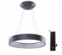 AZzardo Solvent R SMART závěsné svítidlo LED 64W 3017lm 3000-6000K 80cm kulaté IP20, šedé + ovladač AZzardo Solvent R SMART závěsné svítidlo LED 64W 3017lm 3000-6000K 80cm kulaté IP20, šedé + ovladač