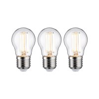PAULMANN Eco-Line Filament 230V LED kapka E27 3ks sada 80 mm 2,5W 3000K čirá PAULMANN Eco-Line Filament 230V LED kapka E27 3ks sada 80 mm 2,5W 3000K čirá