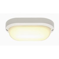 BIG WHITE TERANG 2, venkovn� n�st�nn� a stropn� sv�tidlo, LED, 3000K, IP44, ov�ln�, b�l�, max. 11�W 229931