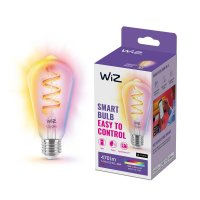 WiZ LED ��rovka E27 ST64 6,3W 470lm 2200-6500K RGB IP20, stm�vateln�