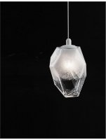 NOVA LUCE závěsné svítidlo ICE bílé sklo s přechody a bílý kov G9 1x5W 230V IP20 bez žárovky 9160231 NOVA LUCE závěsné svítidlo ICE bílé sklo s přechody a bílý kov G9 1x5W 230V IP20 bez žárovky 9160231