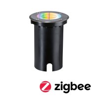 PAULMANN LED zemn� sv�tidlo Smart Home Zigbee 3.0 Floor IP67 kruhov� 110mm RGBW+ 4,9W 230V kov kart��ovan� hlin�k