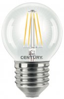 CENTURY LED FILAMENT MINI GLOBE �IR� 4W E27 4000K 470Lm 360d 45x72mm IP20 CEN INH1G-042740