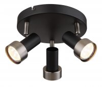 Rabalux bodov� sv�tidlo Konrad GU10 3x MAX 50W matn� �ern� 73013