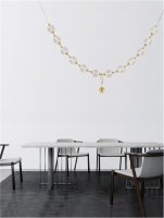 NOVA LUCE z�v�sn� sv�tidlo BRILLANTE zlat� hlin�k a akryl LED 50.4W 230V 3229 lm 3200K IP20 v�. d�lkov�ho ovl�d�n� stm�vateln� 9695200