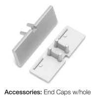 SLC koncovka pro profil G Deco s otvorem �ed� 2x