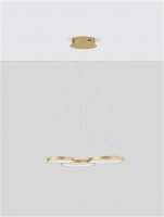 NOVA LUCE závěsné svítidlo MAGNUS mosazný zlatý hliník a akryl LED 28W 230V 3000K IP20 stmívatelné 9248116 NOVA LUCE závěsné svítidlo MAGNUS mosazný zlatý hliník a akryl LED 28W 230V 3000K IP20 stmívatelné 9248116