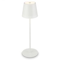 BRILONER LED nab�jec� stoln� lampa 38 cm 2,6W 280lm b�l� IP44 BRILO 7438-016