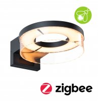 PAULMANN LED venkovní nástěnné svítidlo Smart Home Zigbee 3.0 Capea pohybové čidlo neláká hmyz IP44 231mm CCT 12,5W 230V antracit hliník PAULMANN LED venkovní nástěnné svítidlo Smart Home Zigbee 3.0 Capea pohybové čidlo neláká hmyz IP44 231mm CCT 12,5W 230V antracit hliník