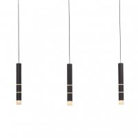 PAUL NEUHAUS LED z�v�sn� sv�tidlo, PURE-VEGA, 3-ramenn�, �ern�, tepl� b�l� 3000K