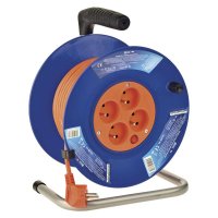 EMOS PVC prodlu�ovac� kabel na bubnu � 4 z�suvky, 25m, 1mm2 1908142500