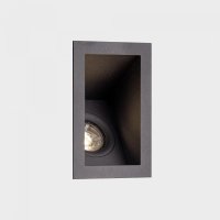 KOHL-Lighting FOCUS zapu�t�n� sv�tidlo do zdi 130x85 mm �ern� 8 W LED