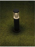 NOVA LUCE venkovn� sloupkov� sv�tidlo ROCK �ern� hlin�k st��brn� hlin�k a �ir� akryl LED 8W 3000K 220-240V 120st. IP65 9905025