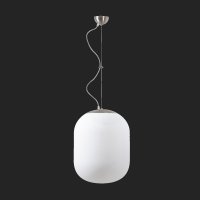 OSMONT TAN58168 TANIA L2 z�v�sn� sklen�n� sv�tidlo nerez brou�en� / b�l� IP40 150W E27