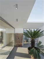 NOVA LUCE venkovn� stropn� sv�tidlo EMILE �ed� beton sklen�n� difuzor LED 5W 3000K 120-230V IP65 9540210